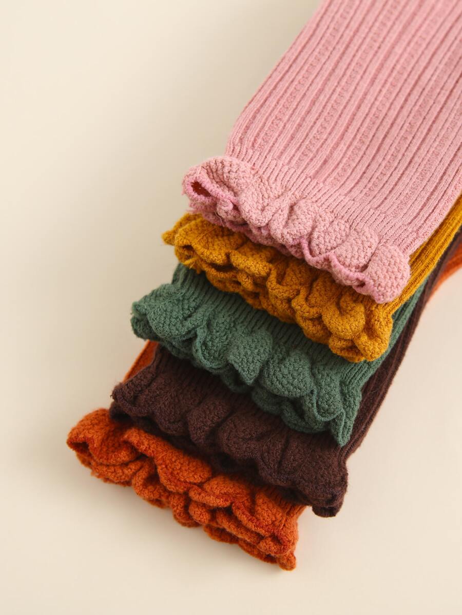 Frill Trim Socks 5-pack