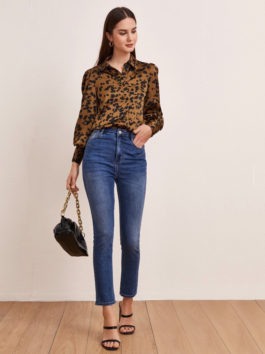 Dalmatian Print Blouse