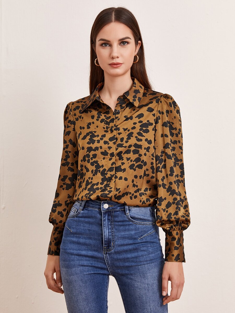 Dalmatian Print Blouse