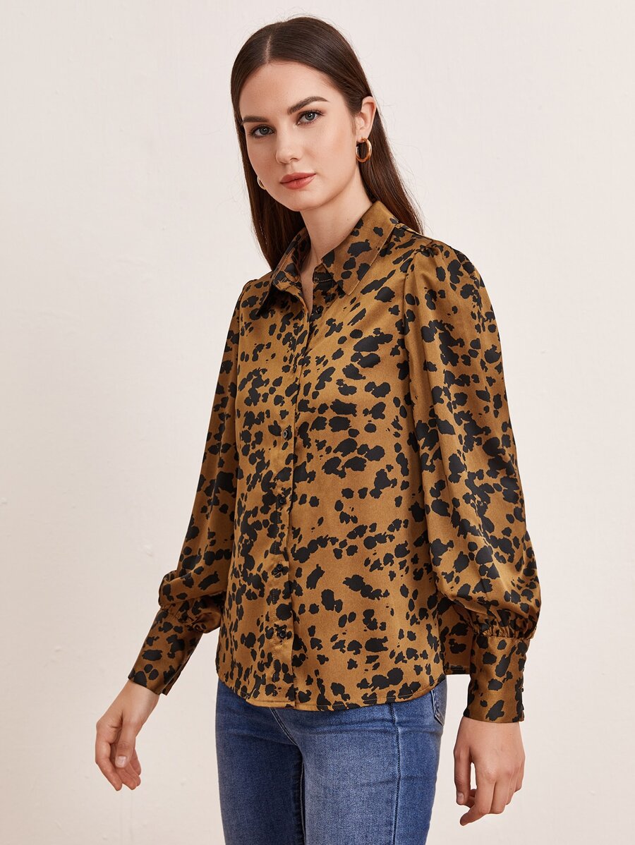 Dalmatian Print Blouse