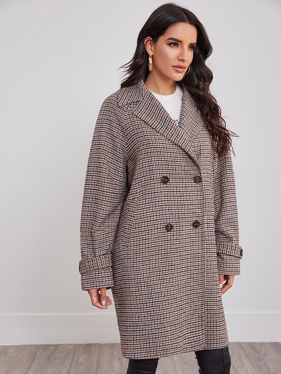 Plaid Tweed Coat