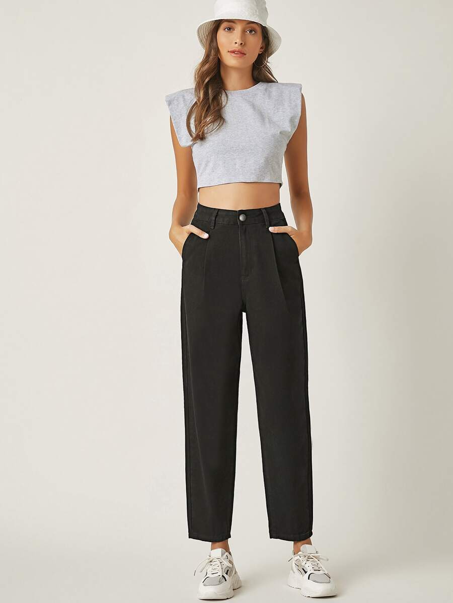 High-waisted Baggy Jeans