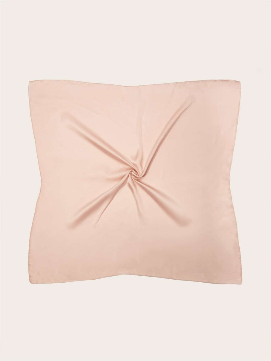 Pink Satin Scarf