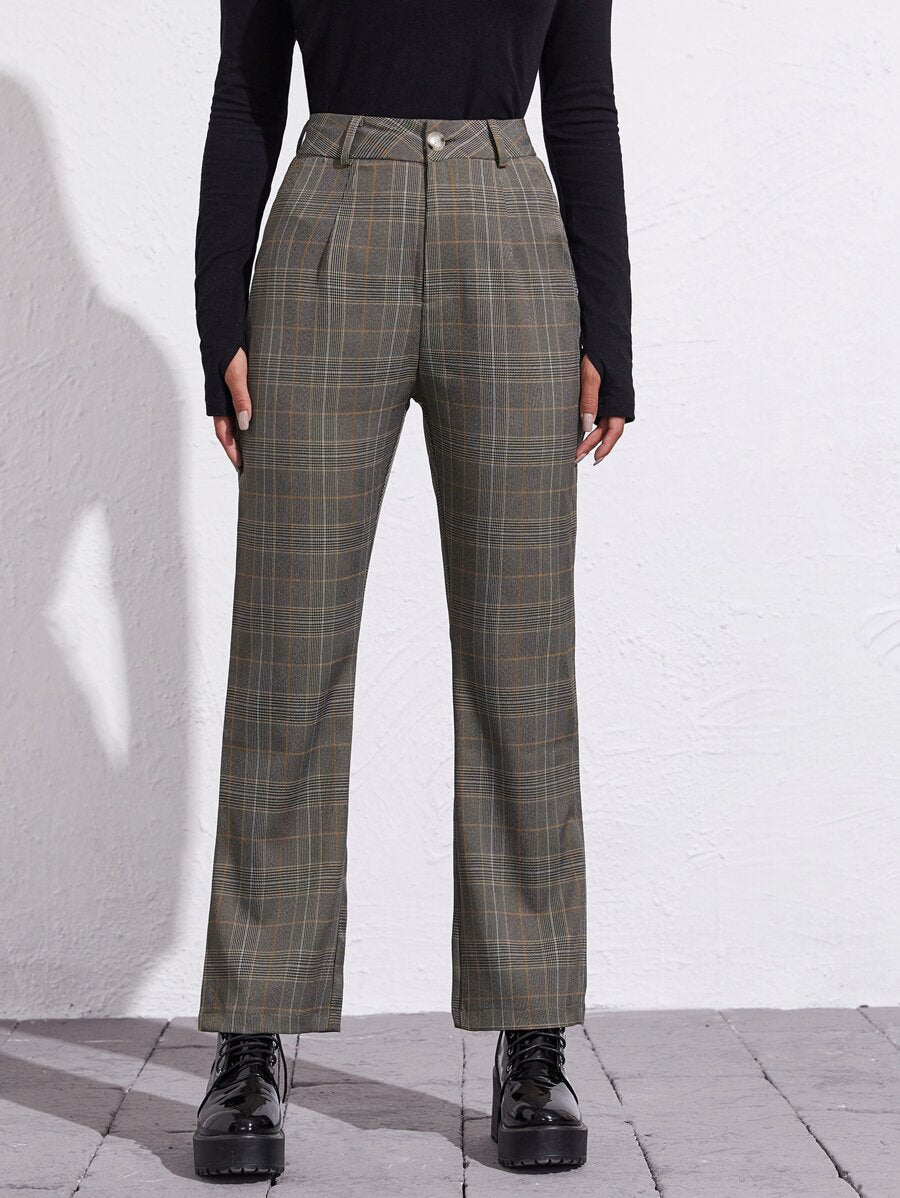 Tartan Print Pants