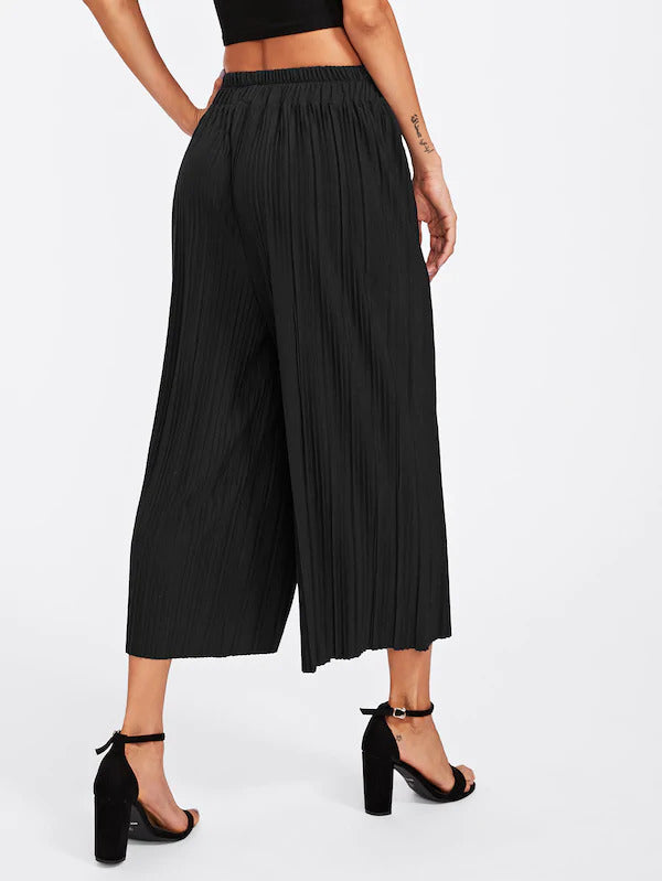 Pleated Wide Leg Pants