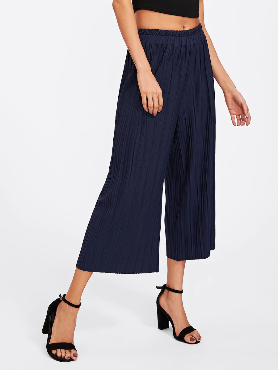 Pleated Wide Leg Pants